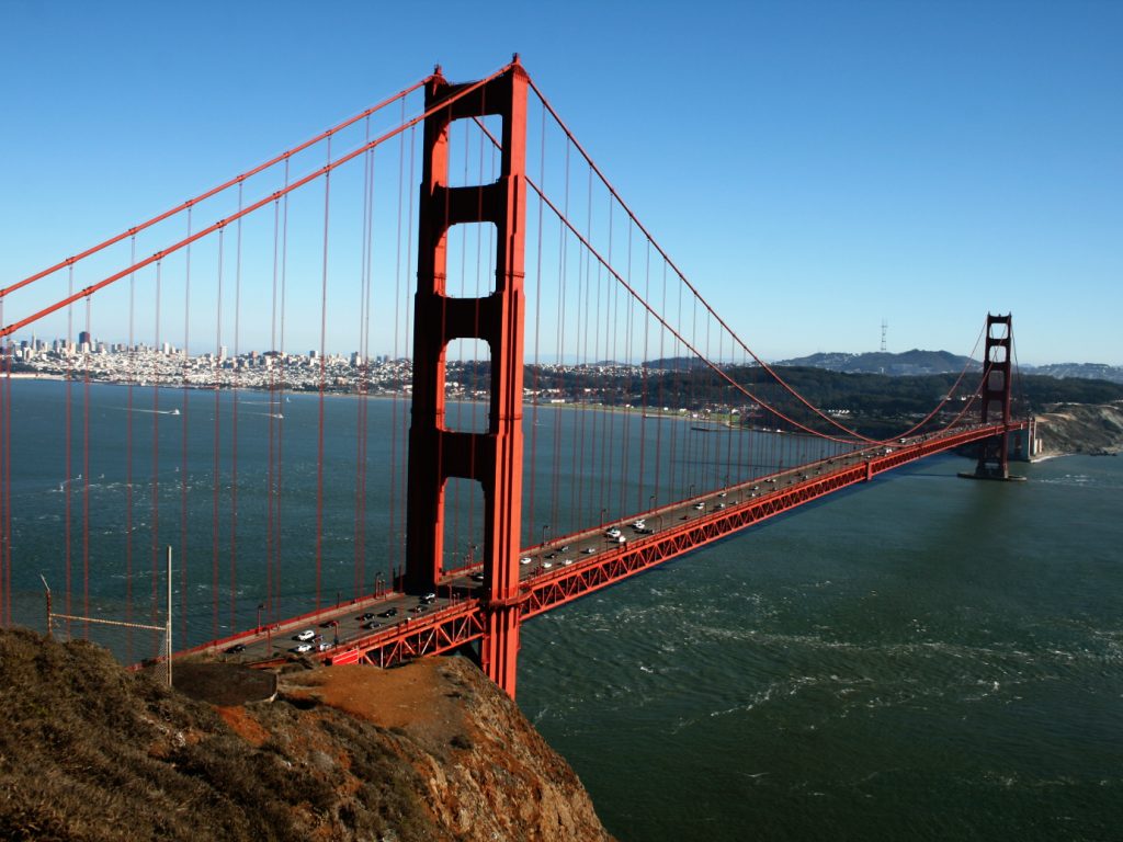 Golden Gate Bridge - Západ USA